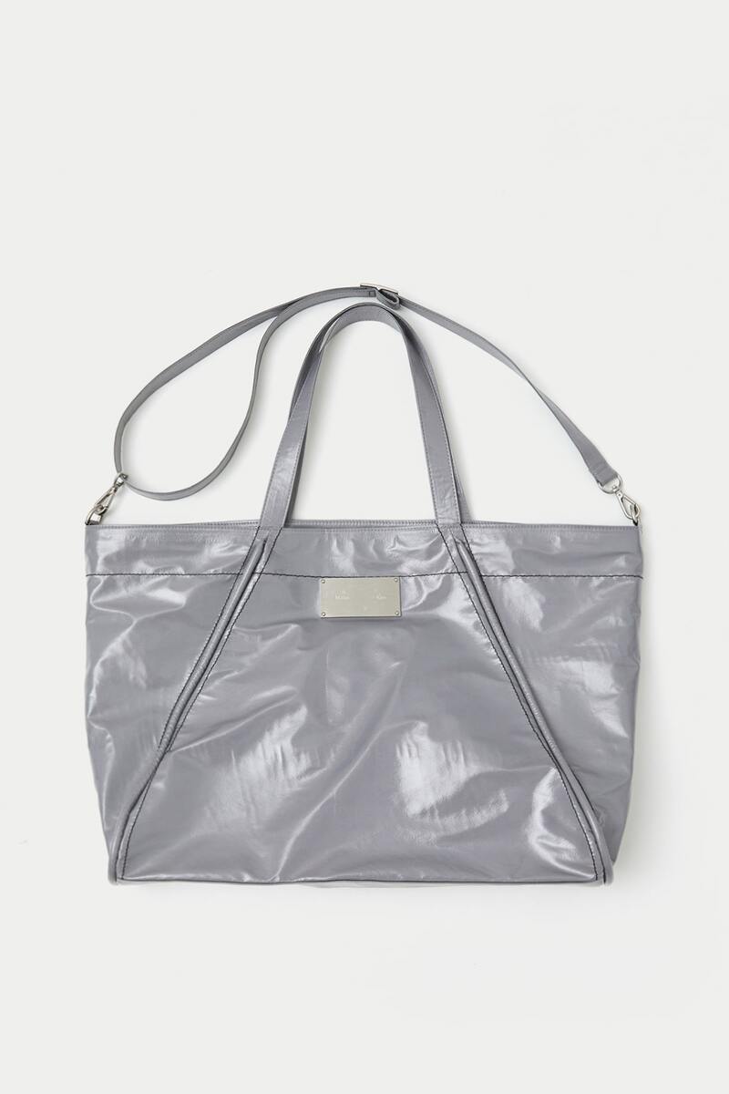 Matin Kim마뗑킴]BIG COATING TOTE BAG IN GREY