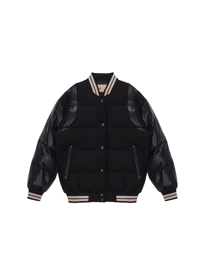 Matin Kim마뗑킴]VARSITY DOWN JACKET IN BLACK