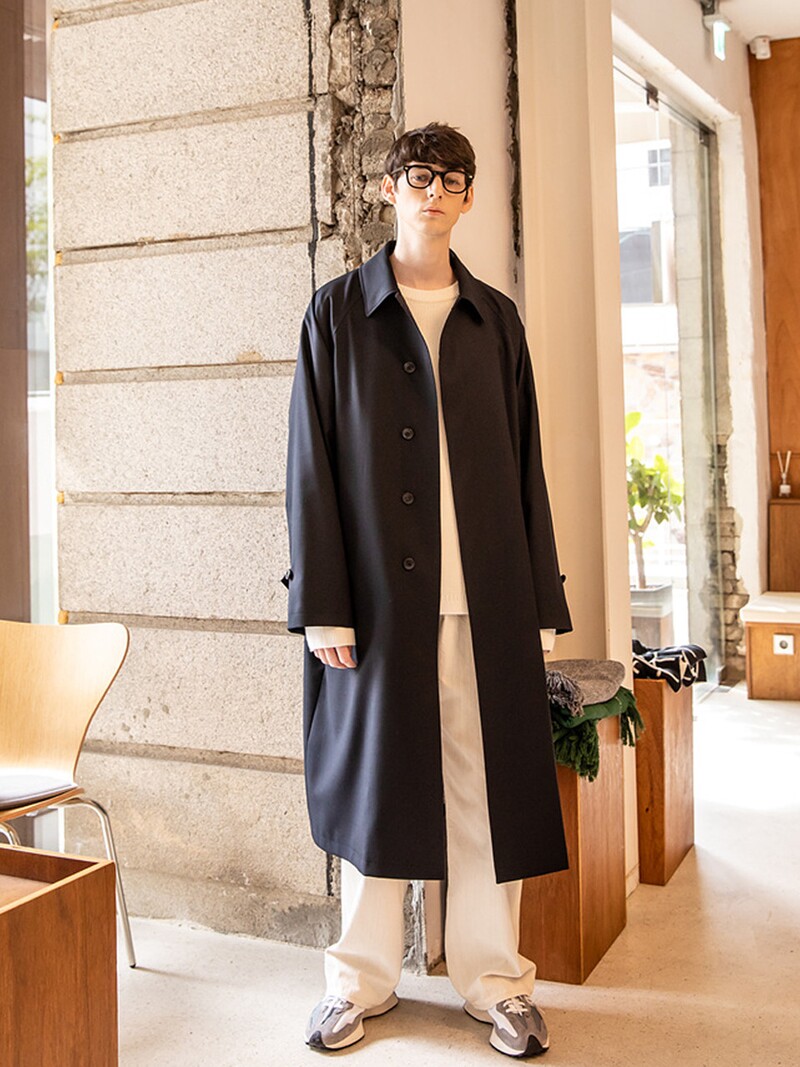 BEGIN 2.0.2비긴 2.0.2]Super 100s Washable Wool Gabardine Coat