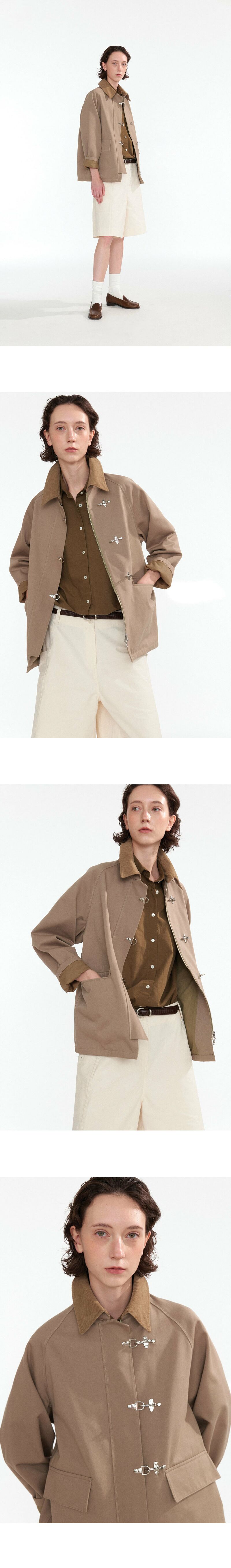 [NOTHING WRITTEN낫띵리튼]Todd fireman work jacket (Beige)